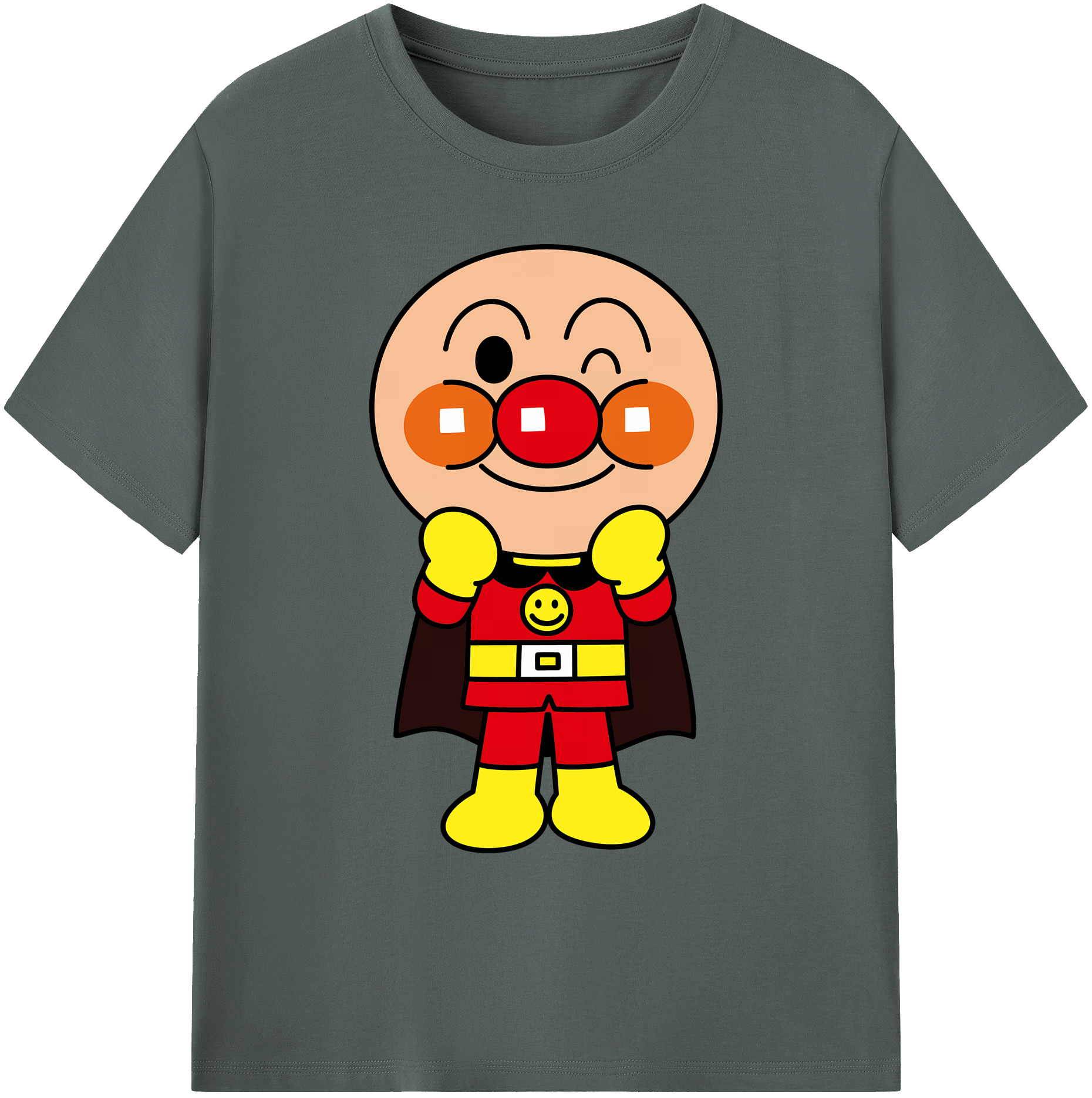 （画像用） アンパンマン Anpanman 綿100％ メンズ半袖Tシャツ｜肌触りやわらか＆通気性